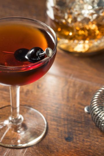 Sweet manhattan cocktail